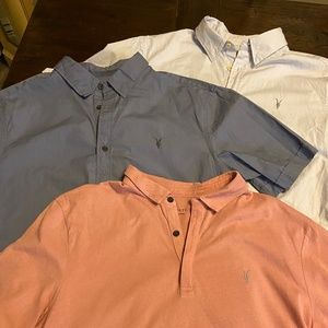 All Saints Short Sleeve Shirts Bundle